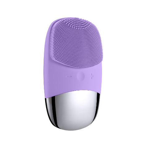 Sonic silicone facial cleansing brush packaging and accessories
