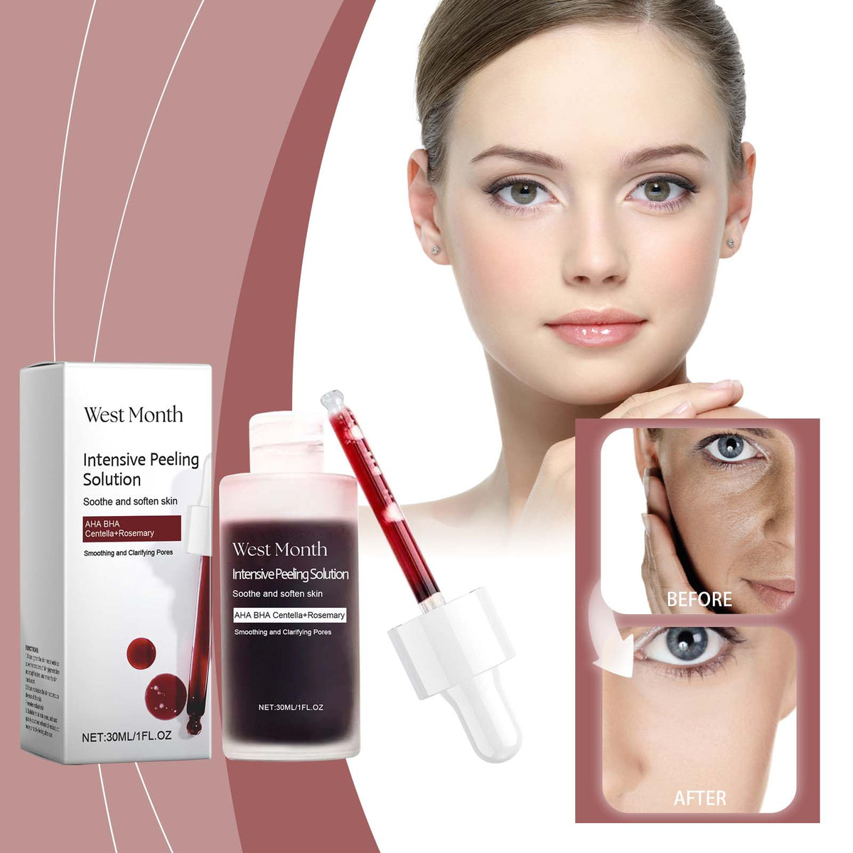 Lightweight hydrating face serum texture