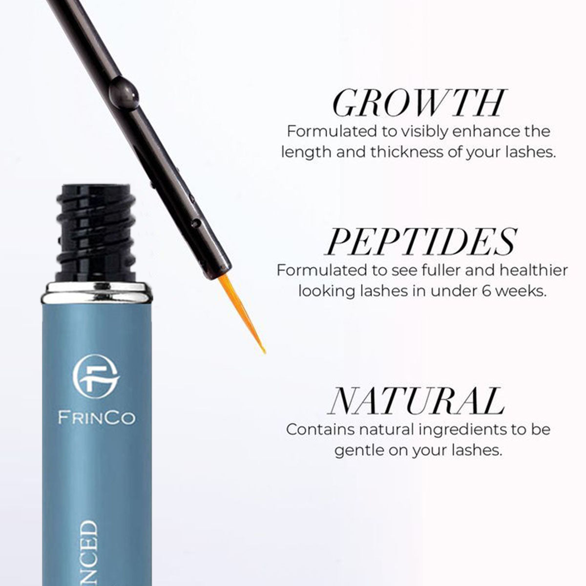 FRINCO plant-based lash conditioning serum details