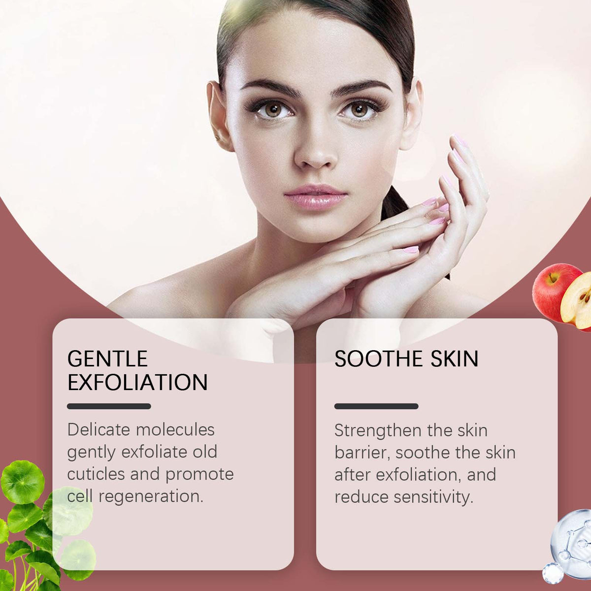 Exfoliating face serum with salicylic acid and rosemary extract