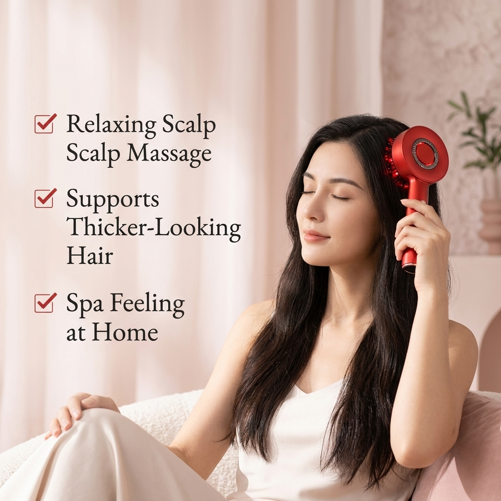 ScalpRevive Pro benefits: relaxing scalp massage, spa feeling at home